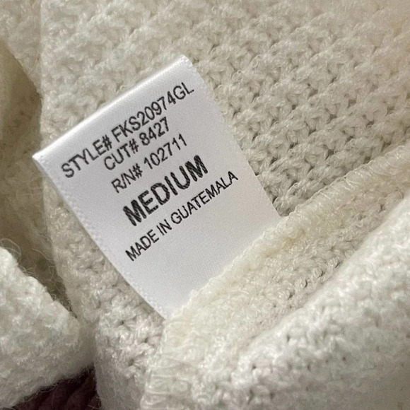 Gibson Look Dolman Sleeve Off Shoulder Sweater Size Medium - Picture 4 of 9